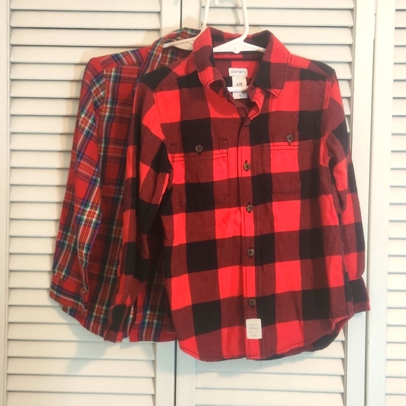 Pair of Boys Long Sleeve Shirts - Picture 1 of 7